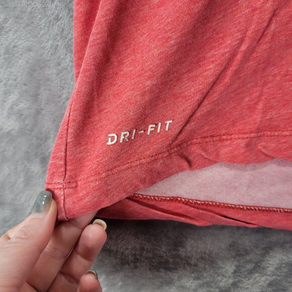 Nike Mens Dri Fit Red Short Sleeve Athletic T Shirt M Activewear Running Gym - Picture 3 of 8